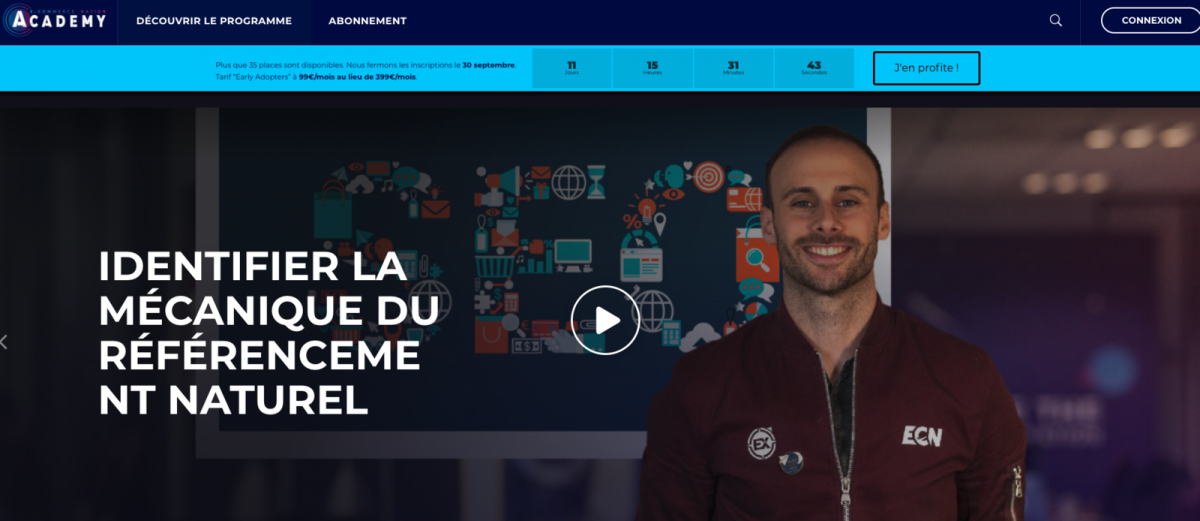 Illustration 1 [ECOMMERCE NATION] Lancement d'une plateforme de formation en ligne pour E-commerçants